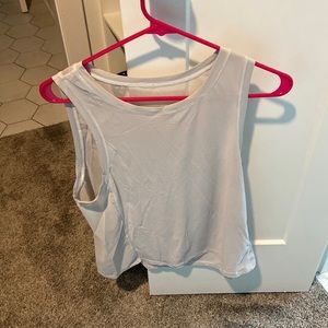 White lululemon workout top